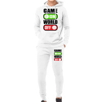 Game On World Off Hoodie & Jogger Set | Artistshot