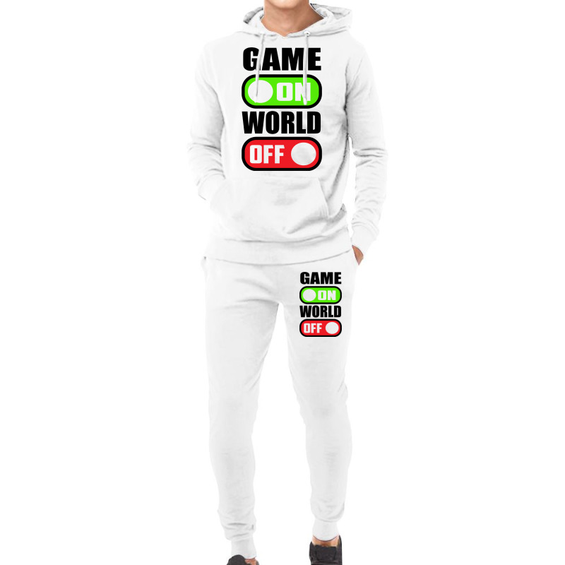 Game On World Off Hoodie & Jogger Set | Artistshot