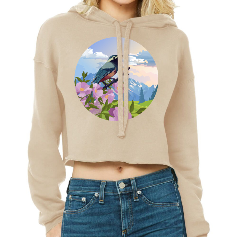 Bird, Nature, Animal Cropped Hoodie by HILstore | Artistshot