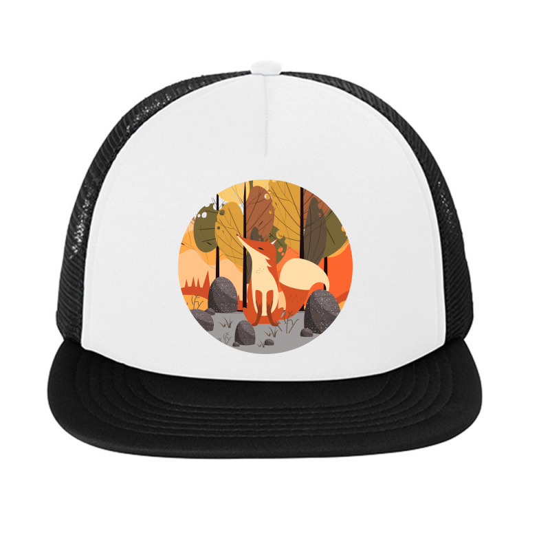 Fox, Nature, Animal Foam Snapback hat by HILstore | Artistshot