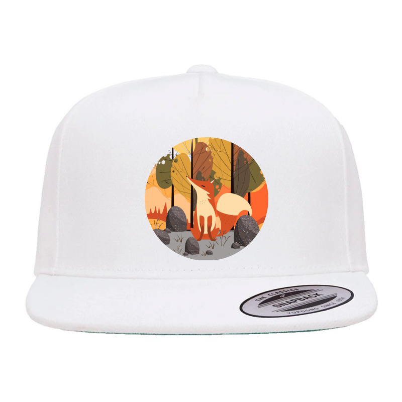 Fox, Nature, Animal 5 panel snapback cap by HILstore | Artistshot