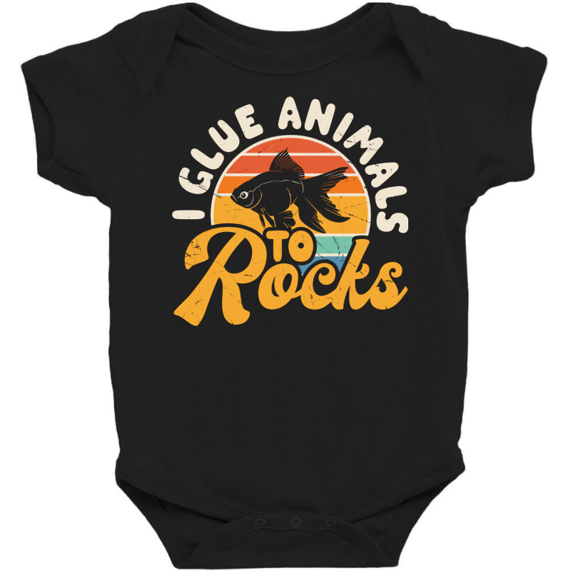 I Glue Animals To Rocks Baby Bodysuit by New Nice Shirt | Artistshot