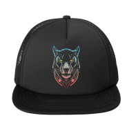 A Mysterious Panther Foam Snapback Hat | Artistshot