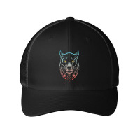 A Mysterious Panther Mesh Cap | Artistshot