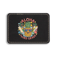 Aloha,third Grade Rectangle  Leatherette Patch | Artistshot