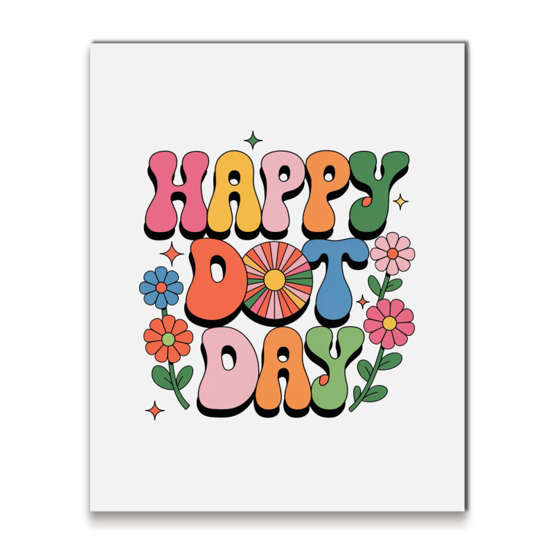 Happy Dot Day Metal Print Vertical | Artistshot