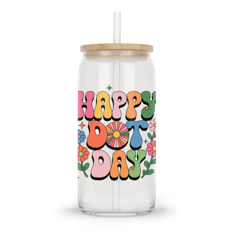 Happy Dot Day Glass Tumbler | Artistshot