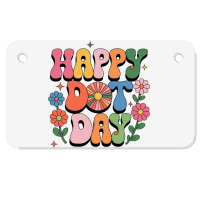 Happy Dot Day Motorcycle License Plate | Artistshot