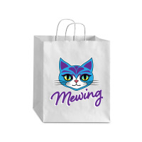 Mewing Cat Looksmaxxing Debie Paper Bag - 10 X 5 X 13 | Artistshot