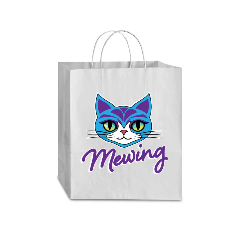 Mewing Cat Looksmaxxing Traveler Paper Bag -13 X 6 X 15 3/4 | Artistshot