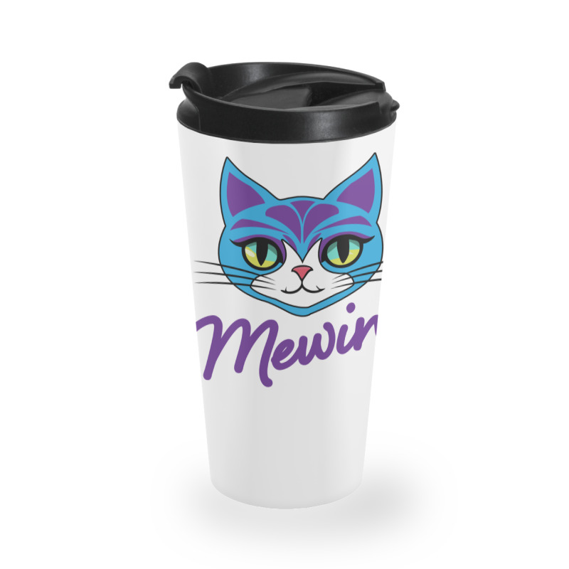 Mewing Cat Looksmaxxing Travel Mug | Artistshot