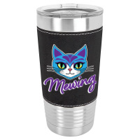 Mewing Cat Looksmaxxing Leatherette Tumbler | Artistshot