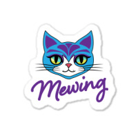 Mewing Cat Looksmaxxing Sticker | Artistshot