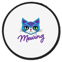 Mewing Cat Looksmaxxing Round Patch | Artistshot