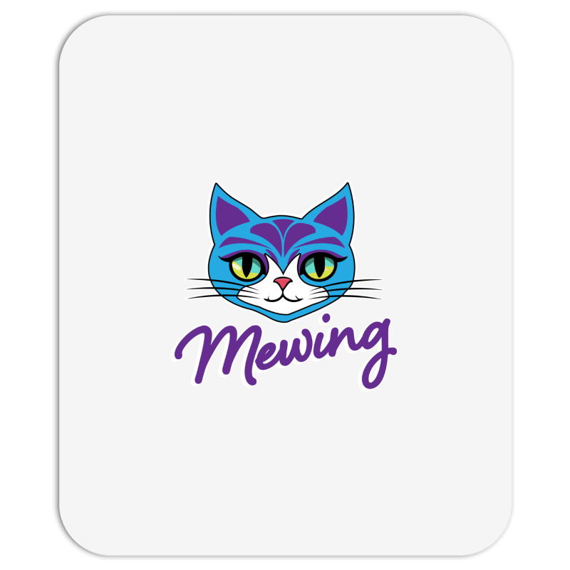 Mewing Cat Looksmaxxing Mousepad | Artistshot