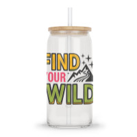 Quotes Find Your Wild Glass Tumbler | Artistshot