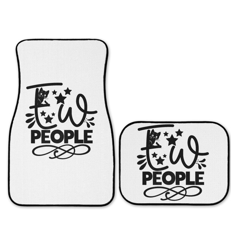 Ew People   Funny Black Cat Sarcastic Full Set Car Mats | Artistshot