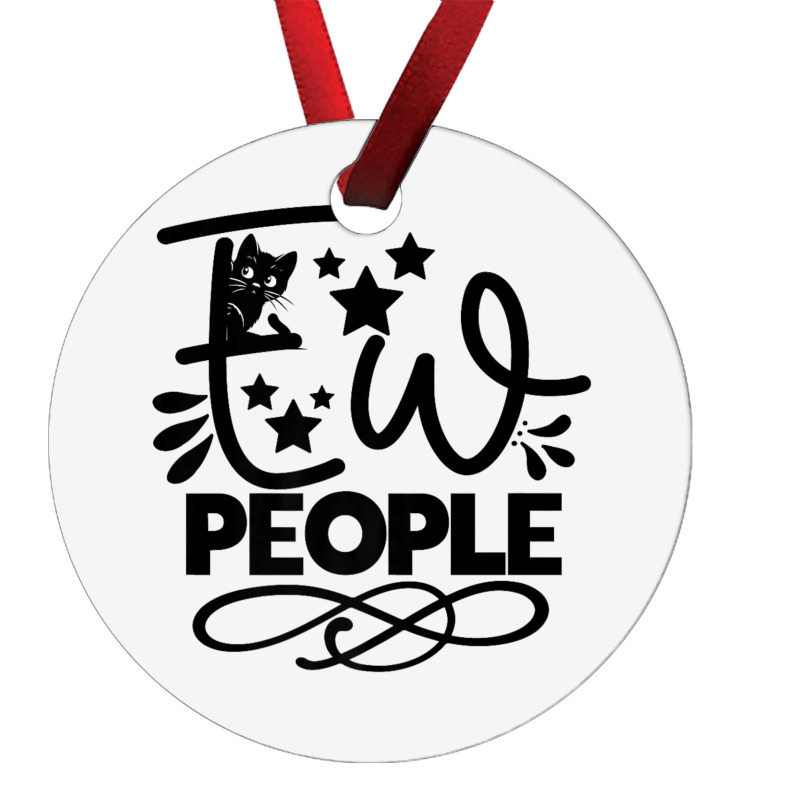 Ew People   Funny Black Cat Sarcastic Ornament | Artistshot