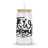 Ew People   Funny Black Cat Sarcastic Glass Tumbler | Artistshot