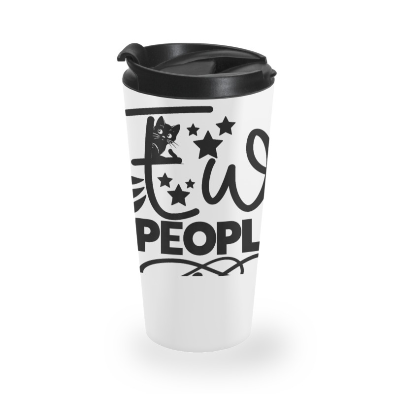 Ew People   Funny Black Cat Sarcastic Travel Mug | Artistshot