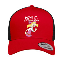 Hey Arnold! Helga Move It Football Head Retro Trucker Cap | Artistshot