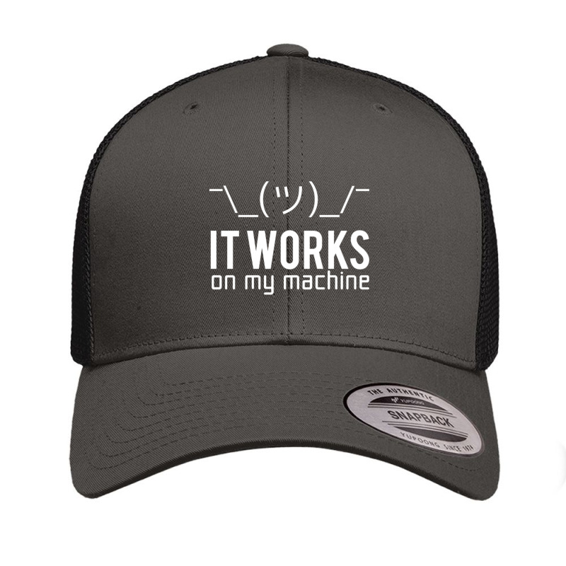 Geek T-shirt - It Works On My Machine Retro Trucker Cap | Artistshot