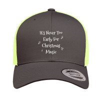 Christmas Music Never Too Early For Christmas Music Retro Trucker Cap | Artistshot