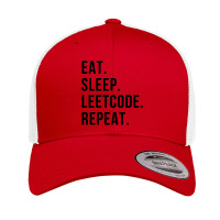 Eat-sleep-leetcode-repeat Retro Trucker Cap | Artistshot