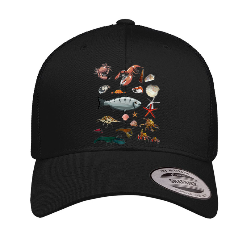 Crustaceancore Ocean Lovers Sea Life Animal Lovers 3 Retro Trucker Cap | Artistshot