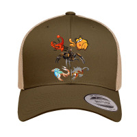 Crustaceancore Ocean Lovers Sea Life Animal Lovers 4 Retro Trucker Cap | Artistshot