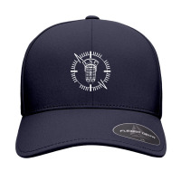 Lewis N Clark Radio Signal Emblem Bigcenter White 1 Seamless Cap | Artistshot