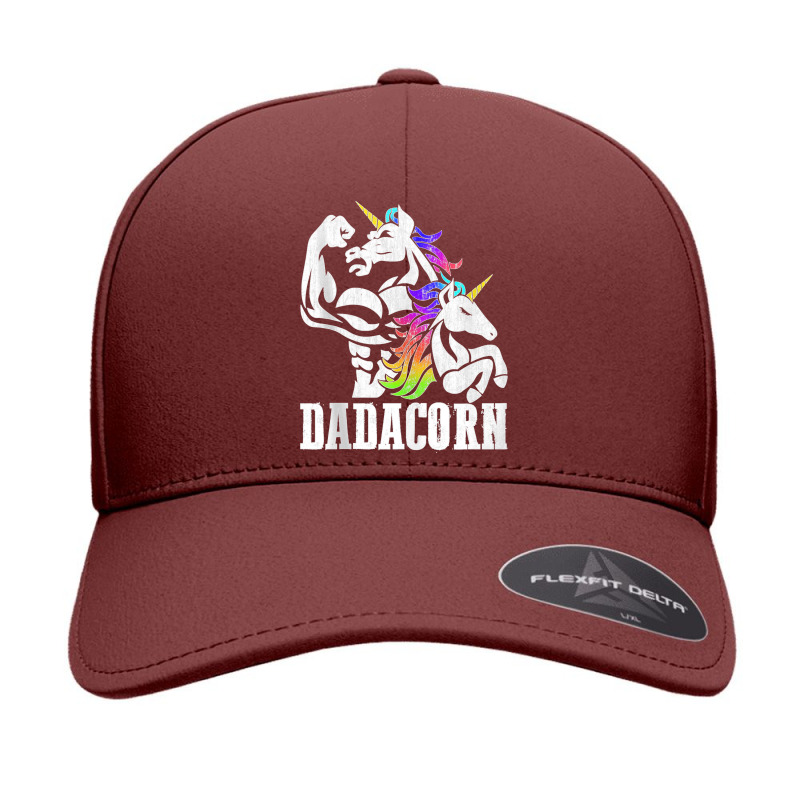 Manly Unicorn Muscle Dad And Daughter Dadacorn Fathers Day Tank Top Seamless Cap | Artistshot