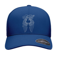 Woman Angel With Wings Bling Rhinestone Funny Christian Seamless Cap | Artistshot