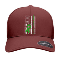 Distressed Donate Life Usa Flag Organ Kidney Donor Ribbon Seamless Cap | Artistshot