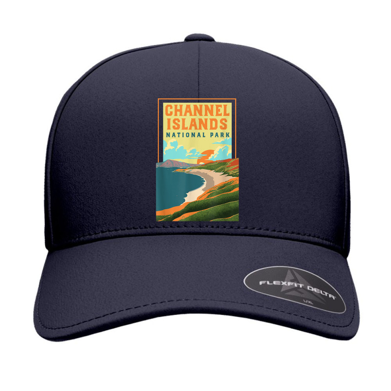 Channel Islands California Wpa National Parks Poster Retro T Shirt Seamless Cap by cm-arts | Artistshot