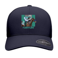 Flightline Horse Racing Thoroughbred Del Mar Santa Anita T Shirt Seamless Cap | Artistshot