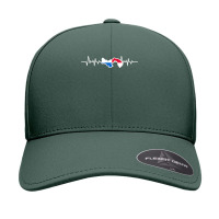 Panamanian Flag Heartbeat Panama Seamless Cap | Artistshot