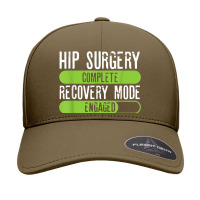 Hip Surgery Completed Recovery Mode Engaged Tee Post Hip Sur Seamless Cap | Artistshot