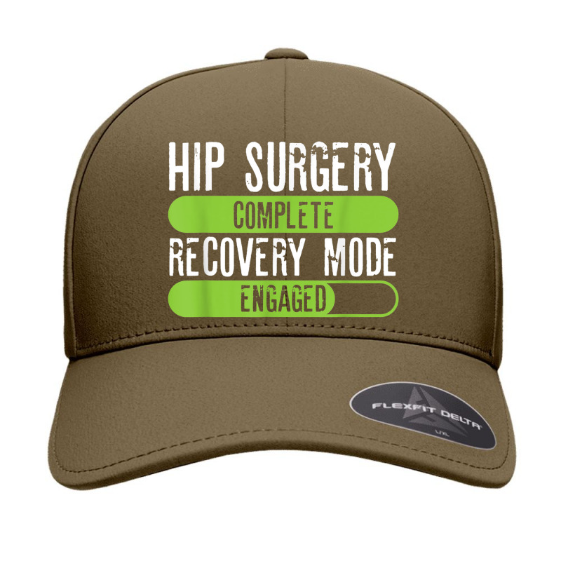 Hip Surgery Completed Recovery Mode Engaged Tee Post Hip Sur Seamless Cap | Artistshot