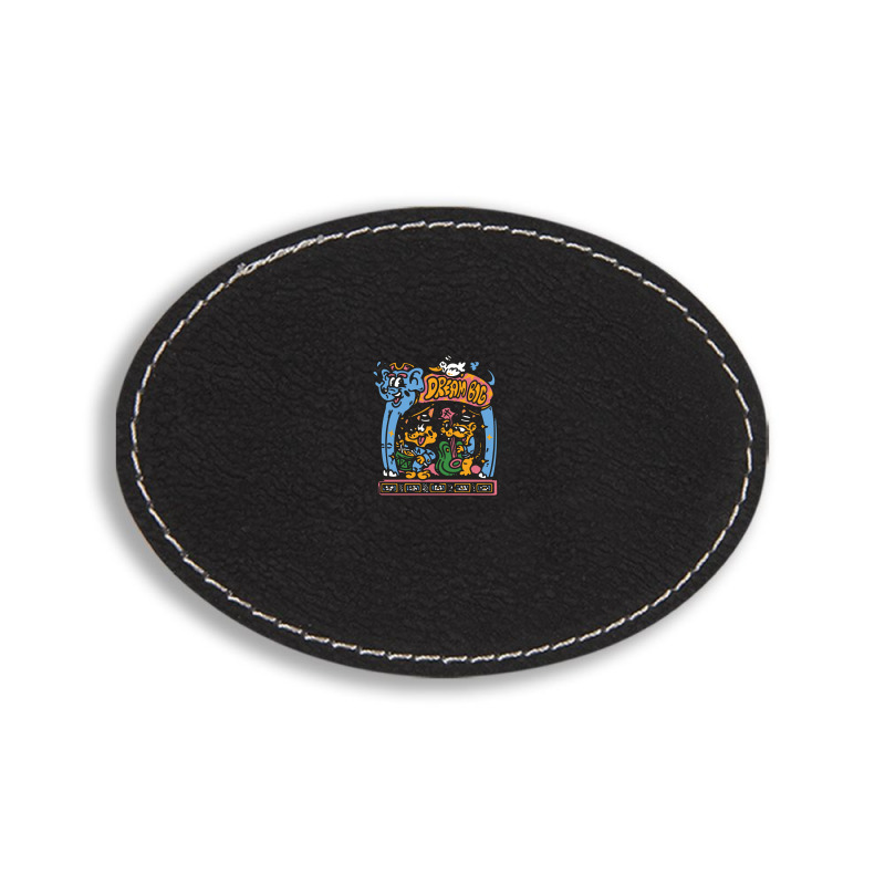 Dream Big Oval Leatherette Patch | Artistshot