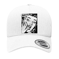 Retro Creepy Halloween Scream Horror Girl Screaming For Life T Shirt Yupoong Trucker Cap | Artistshot