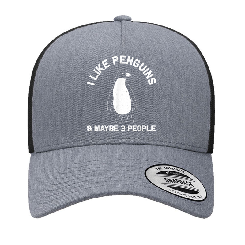 Funny Penguin Gift For Adults Women Men Him Seabird Lovers T Shirt Yupoong Trucker Cap by cm-arts | Artistshot