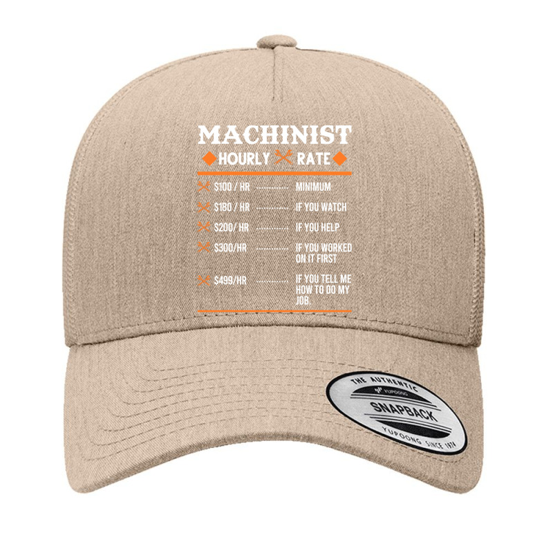 Machinist Hourly Rate Machining Yupoong Trucker Cap by cm-arts | Artistshot