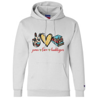 Peace Love Bookkeeper Champion Hoodie | Artistshot