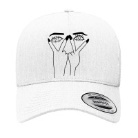 Eye Print Ripped Yupoong Trucker Cap | Artistshot