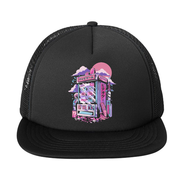 Retro Gaming Machine Foam Snapback Hat | Artistshot