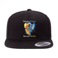 Soul Of A Dragon Heart Of A Phoenix T Shirt 5 Panel Snapback Cap | Artistshot