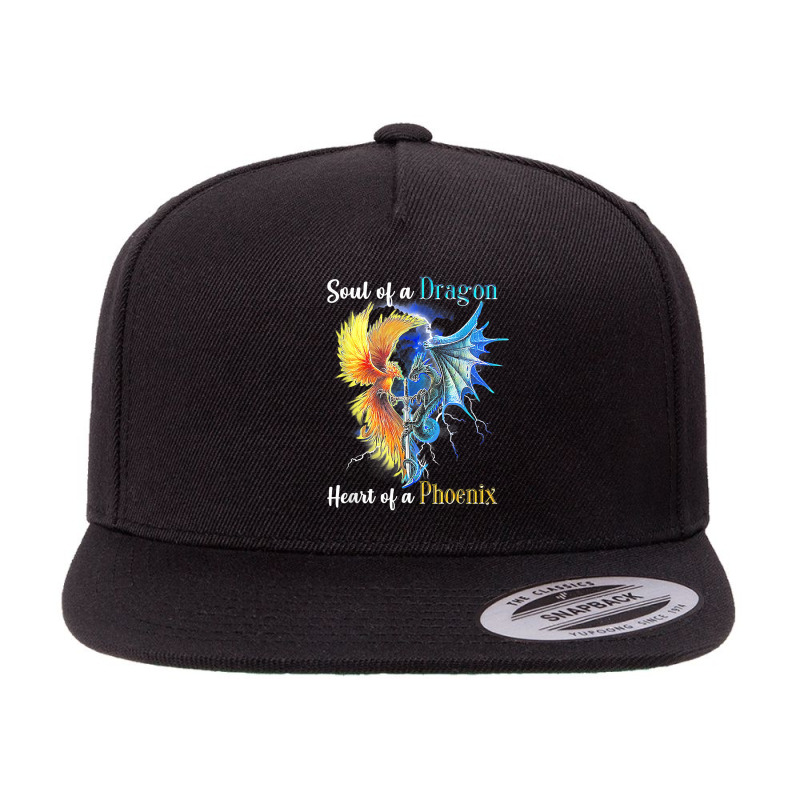 Soul Of A Dragon Heart Of A Phoenix T Shirt 5 panel snapback cap by cm-arts | Artistshot