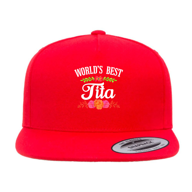 Spanish Grandma T Shirt   World's Best Tita Shirt 5 Panel Snapback Cap | Artistshot