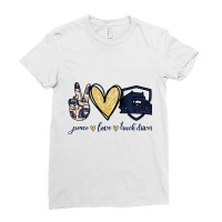 Peace Love Truck  Driver Ladies Fitted T-shirt | Artistshot